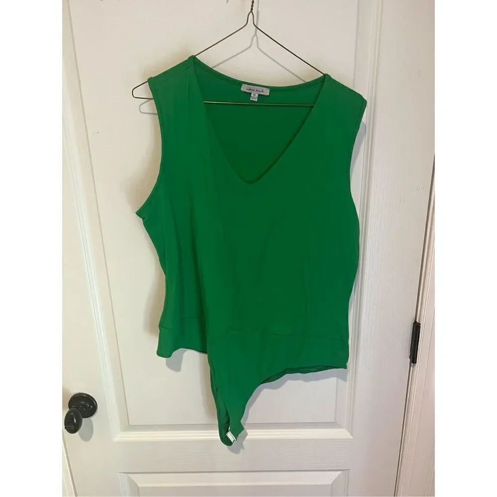 New White Birch bright Green bodysuit 1xl